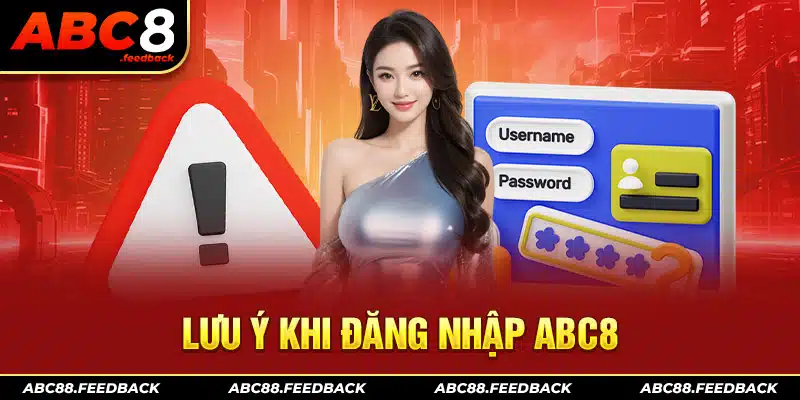 lưu ý khi đăng nhập ABC8